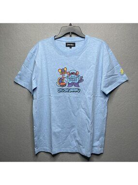 Peace and After Jigokuraku Graphic Tee Blue M Monster T Shirt Japan Streetwear